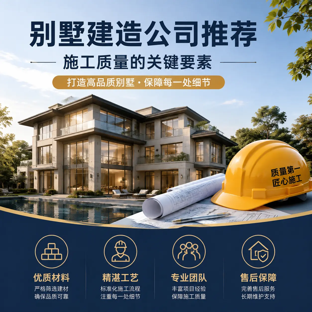 别墅建造公司推荐： 南明 施工质量的关键要素