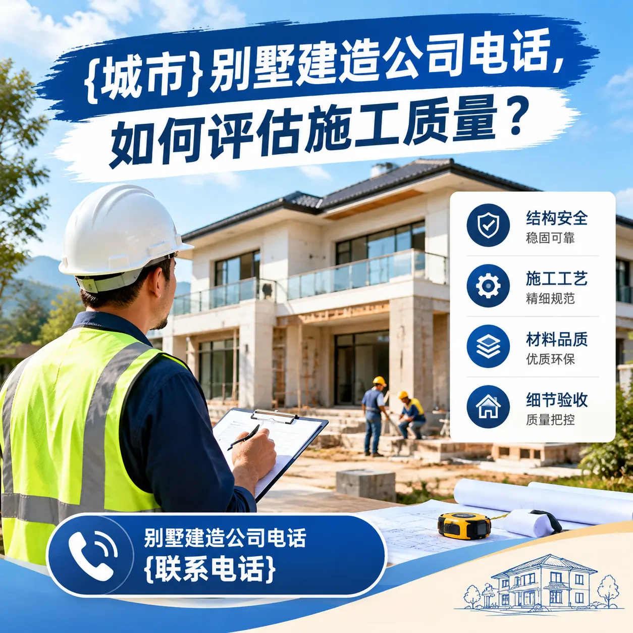南明别墅建造公司电话，如何评估施工质量？