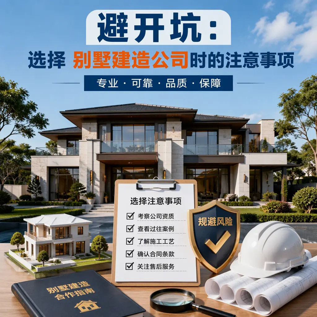 避开坑：选择 南明 别墅建造公司时的注意事项