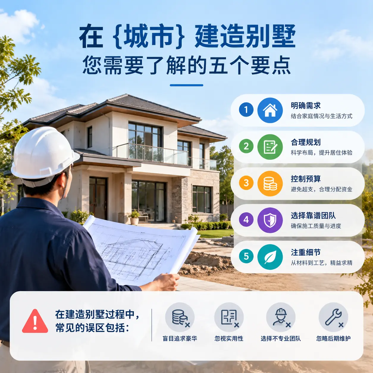 在 南明 建造别墅，您需要了解的五个要点
